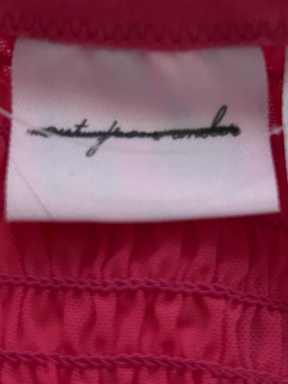 Urban Outfitters Out From Under Firecracker Smocked Cropped Top Pink Small, Med - Picture 5 of 7